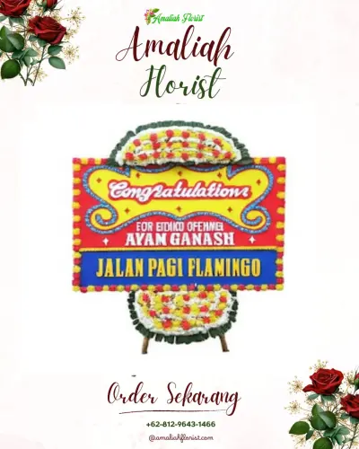 Bunga Papan Congratulation di Pulo Gebang